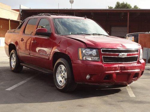 2007 chevrolet avalanche lt 4wd damaged rebuilder runs! cooling good loaded l@@k