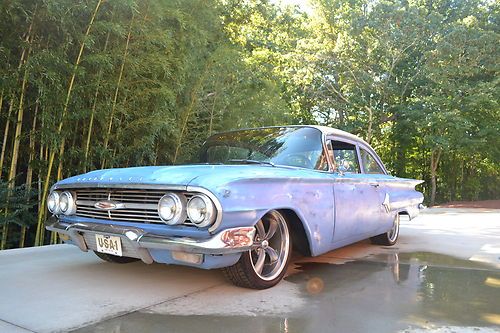 1960 chevy patina rod 2 door post