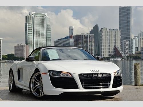 2011 audi r8 r8v10 5.2 spyder automatic automatic 2-door convertible