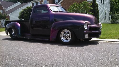 Vintage 1954 chevy step side pickup truck hot rod chevrolet