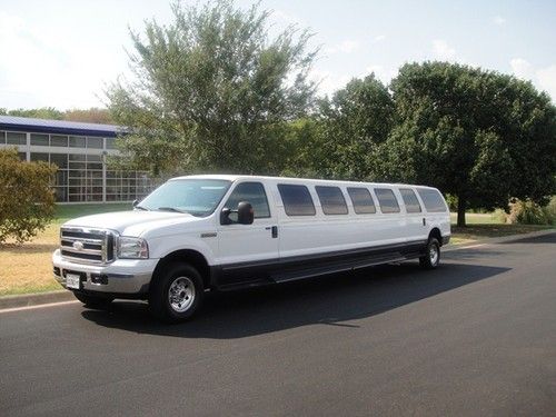 2005 ford excursion 4x4 super-stretch limo, 18 passenger