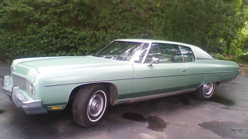 1973 chevrolet caprice classic 2-door green hardtop