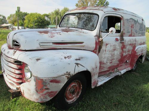 1949  ford f-1 panel truck rat rod hot rod custom delivery truck holy grail