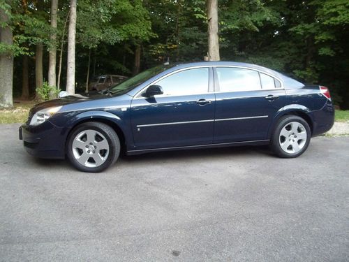 2007 saturn aura xe blue low miles 3.5l v6 power driver seat power windows more