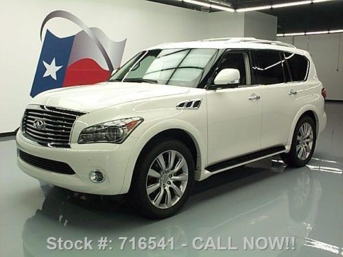 2012 infiniti qx56 theater sunroof nav 360 cam dvd 21k texas direct auto