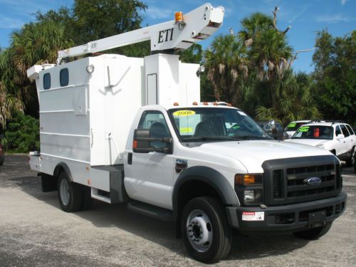 2008 ford f550 super duty diesel bucket truck