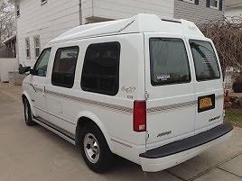 2000 chevrolet astro mark iii conversion van high top low mileage