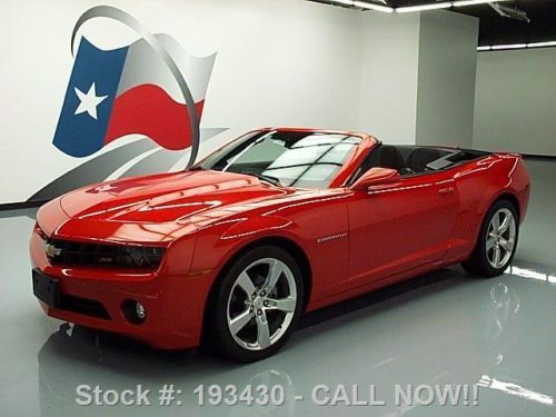 2011 chevy camaro lt rs convertible automatic 20&#039;s 17k texas direct auto