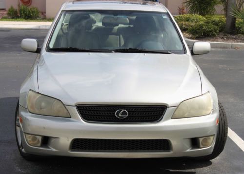 Silver lexus is300 in good condition with sunroof and tan interior