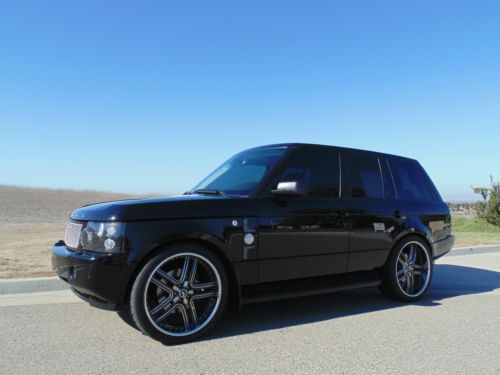 2006 range rover hse supercharged, only 39,000 miles, black/black, strut pkg!!!