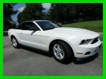 2011 ford mustang convertible 3.7l v6 24v warranty low miles cd