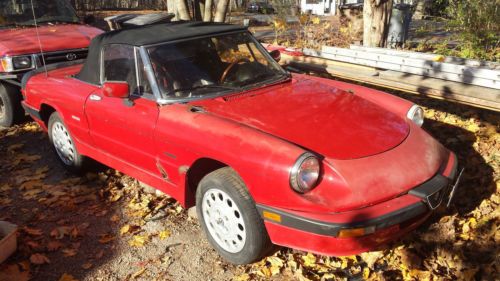 1988 alfa romeo spider quadrifoglio convertible 2-door 2.0l