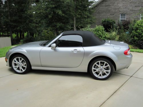 2013 mazda miata grand touring soft top convertible liquid silver like new