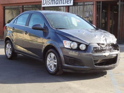 2013 chevrolet sonic lt sedan damaged junk title only 15k miles economical l@@k!