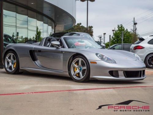 2005 porsche carrera gt silver metallic pccb only 865 miles carbon fiber