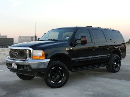 2000 ford excursion 4x4 lifted 7.3l power stroketurbo diesel 3rd row seats