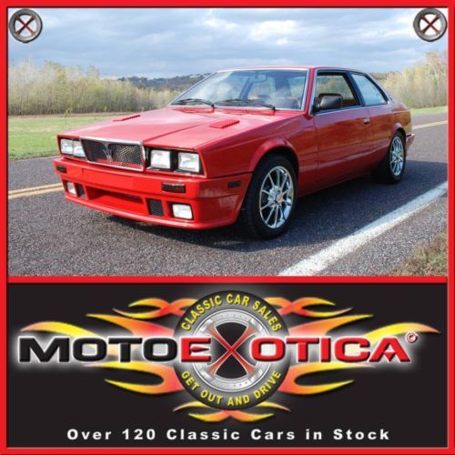 1985 maserati biturbo-california car-rare kit and wheels-italian leather int.