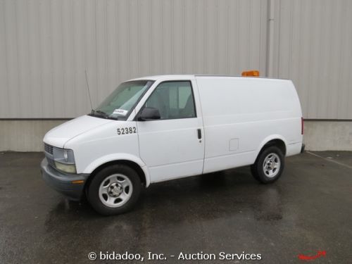 2005 chevrolet astro cargo van w/ interior shelving &amp; beacon light auto ac chevy