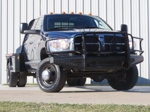 07 ram 3500 slt (6.7) cummins 4x4 6-speed manual cm flat-bed jakes ranch-hand tx