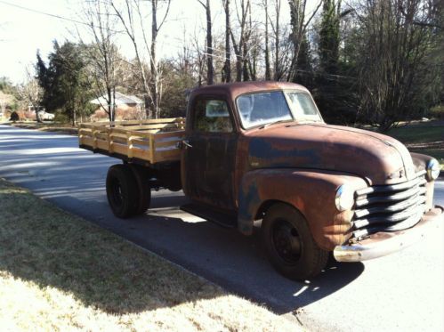 1950 Chevrolet 3800 Dump Truck Chevy Pick up Patina Rat Rod Stovebolt Stakebed, image 2