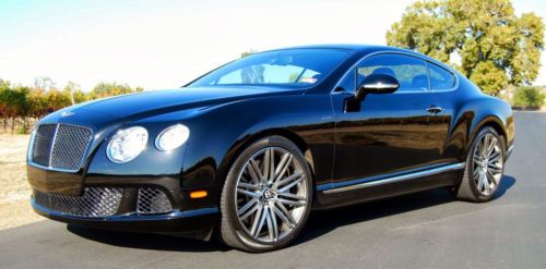 2013 bentley v12 gt speed beluga black/black 1762 miles naim system superb