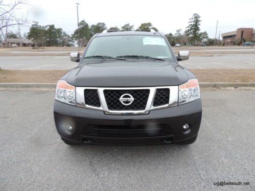 2013 nissan armada platinum 4-door 4wd suv reserve package, black, leather int.