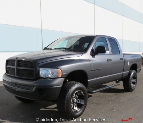 2004 dodge 1500 slt crew cab 4x4 pickup truck 5.7l hemi custom wheels bed liner