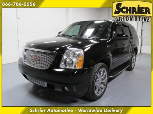 2010 gmc yukon hybrid black rear dvd navi 22 in chrome wheels