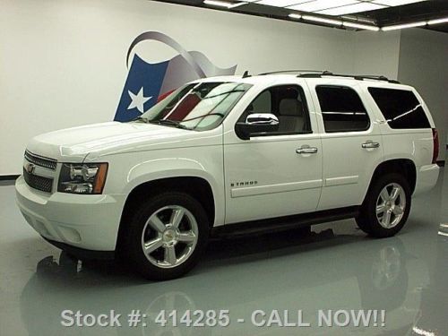 2007 chevy tahoe ltz sunroof dvd heated leather 80k mi texas direct auto