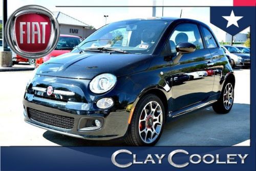 2013 fiat 500 hatchback coupe 5-speed black save thousands