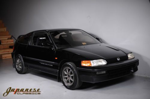 Real jdm ef7 honda crx si rare glass roof &amp; back seat | recaros, watanabe, rhd