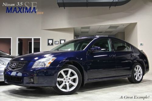2008 nissan maxima 3.5 se sedan $30k+msrp leather seats power moonroof one owner