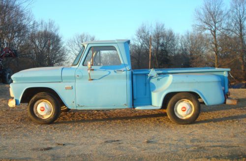 Grandpaws original 1966 chevrolet c10 swb stepside pickup truck project