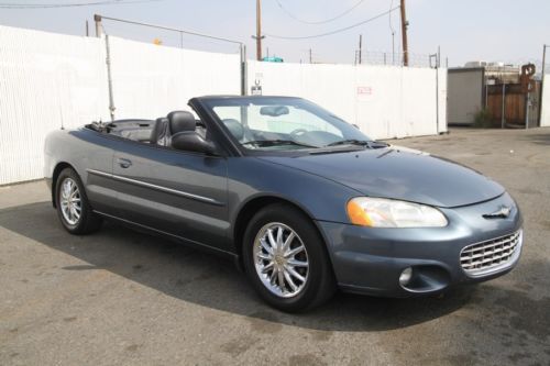 2002 chrysler sebring limited convertible automatic 6 cylinder no reserve