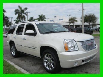 11 pearl white 7-passenger 6.2l v8 suv *heated &amp; cooled seats *navigation *fl