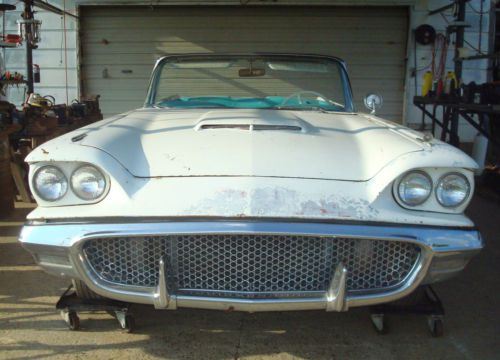 1958 ford thunderbird convertible project-less that 100 known to exist today.