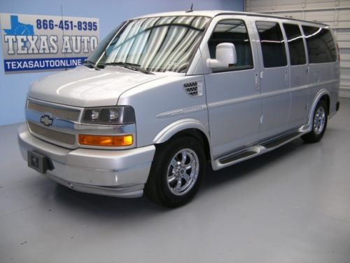 We finance! 2012 chevrolet express limited se conversion tv bed 3k mi texas auto