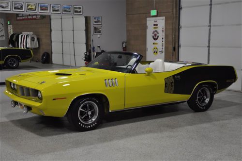 1971 plymouth &#039;cuda convertible - the finest in the world! - heavily documented!