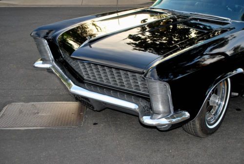 1965 buick riviera gran sport beautiful black/black  restorered california car