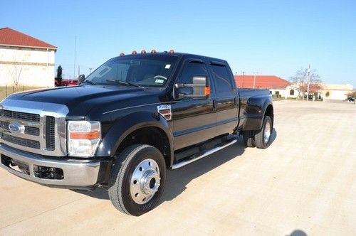 Black f 450 4x4 lariat goose neck hitch tinted windows leather loaded