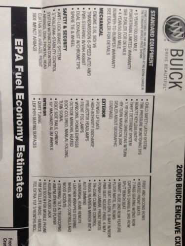 2009 Buick Enclave CXL Sport Utility 4-Door 3.6L AWD, US $21,000.00, image 23