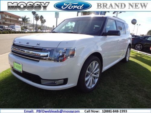 2014 flex sel new 4dr sport utility suv 3.5l white with dune leather