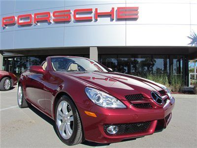 2010 mercedes benz slk300, navigation, bose, one owner florida trade! we ship!