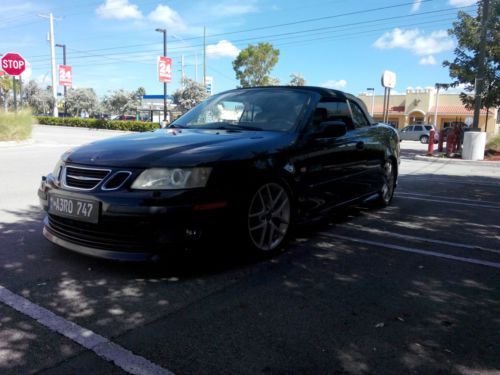 2005 saab 9-3 aero convertible auto fully serviced black/gray