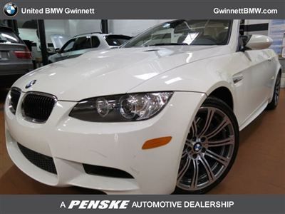 2dr conv bmw m3 low miles convertible manual gasoline 4.0l 8 cyl alpine white