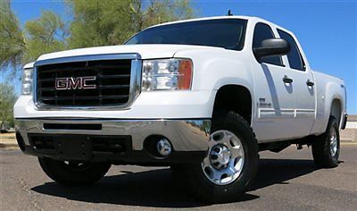 No reserve 2008 gmc sierra 2500 hd duramax diesel crew 4x4 sle shorty az clean