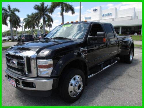 09 black 4wd dually diesel lariat 6.4l v8 f-450 crew cab *rear camera *low miles