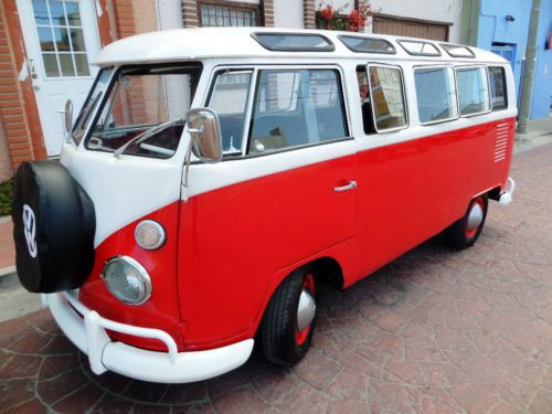 SUPER RARE 1965 VW BUS DELUXE TYPE2 TRANSPORT SAFARI - orig.no.s matching motor, image 2