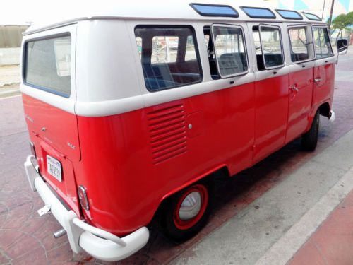 SUPER RARE 1965 VW BUS DELUXE TYPE2 TRANSPORT SAFARI - orig.no.s matching motor, image 12