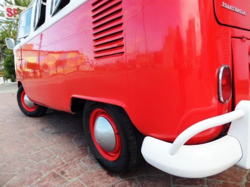 SUPER RARE 1965 VW BUS DELUXE TYPE2 TRANSPORT SAFARI - orig.no.s matching motor, image 17